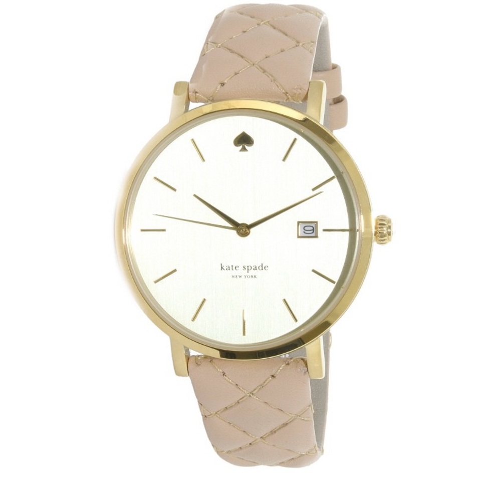 Kate Spade Grand Quilted Strap Metro Watch